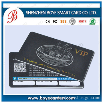 Personalized Laser Qr VIP Plastic Card